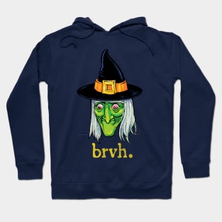 Retro Vintage Halloween Witch Having a Bruh Moment Hoodie